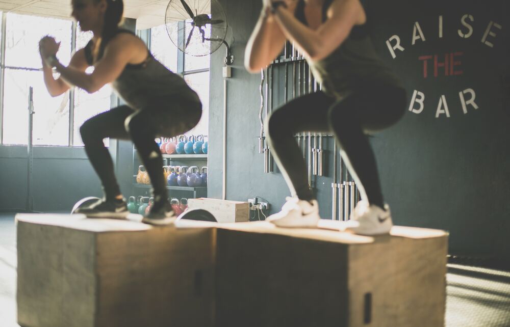 woman doing sports